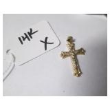 14K Gold Cross Pendant