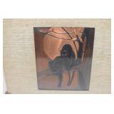 Copper Panther Artwork Signed Hope