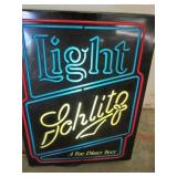 Schlitz Light Lighted Sign