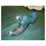 Handpainted Fenton Shoe