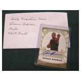 Dennis Rodman Signed Leaf Card