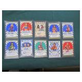 Signed Leaf Wrestling Cards