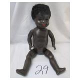 #29 19' Black German Composition Toddler