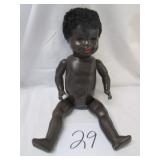 #29 19" Black German Composition Toddler