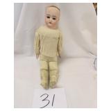 #31 18' Bisque Head Kid Body 245-9