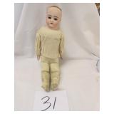 #31 18" Bisque Head Kid Body 245-9