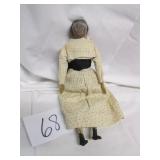 #68 19' Carved Wood Straw Filled