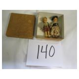 #140 Pair 3' Dolls in Original Box