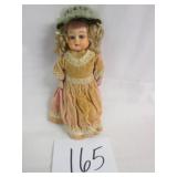 #165 11" Papier Mache Cloth Body