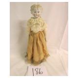 #186 17' Bisque Head Cloth Body 138 4