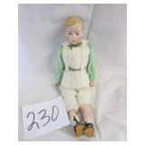 #230 17' Bisque Boy Cloth Body