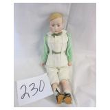 #230 17" Bisque Boy Cloth Body