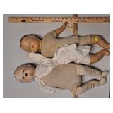 Pair Antique Dolls