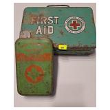 Boy Scout First Aid Box (empty) Red Cross (Full)