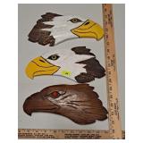 Carved Eagle Heads