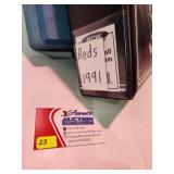 1991 CIncinnati Reds Trading Cards