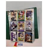 Binder Assorted NFL Trading Cards