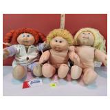 Trio Vintage Cabbage Patch Dolls
