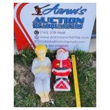 Pair Christmas Blow Molds