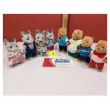 Calico Critter Families Gray Cats & Beaver