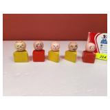 Vintage Fisher Price Little People  WOOD