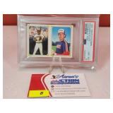 1987 Topps Stickers B. Bonds/N.Allen PSA 8