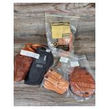 Assorted Lot Leather Holsters