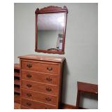Chest of Drawers & Mirror