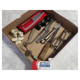 Assorted Kitchen Flat, Salt & Peppers, Knives