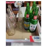 VIntage Pepsi & 7-Up Bottles