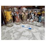 Vintage Pepsi Collector Series Glasses Assorted