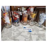 Vintage Pepsi Collector Series Glasses Assorted