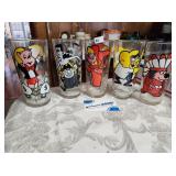 Vintage Pepsi Collector Series Glasses Assorted