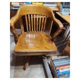 Vintage Oak Desk Chair