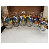Smurf Glasses by Wallace Berrie & Co. 1983
