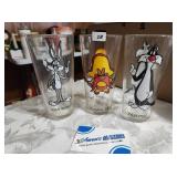 Vintage Pepsi Collector Series Glasses Assorted