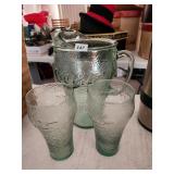 Coca-Cola Pitcher & Pair of Glasses