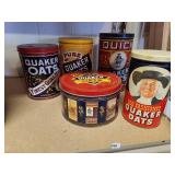 Quaker Oats Tins