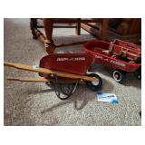Miniature Radio Flyer Wheelbarrow & Wagons