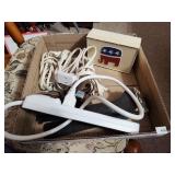 Power Strip, Cords & Republican Keepsake box