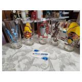 Vintage Pepsi Collector Series Glasses Assorted