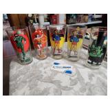 Vintage Pepsi Super Series Glasses Assorted