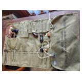 WWII US Army Tool, Saddlers Chest, Supplies Roll