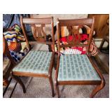 MCM Lyre Back Harp Chairs (6)