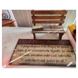 God Bless America & small bench