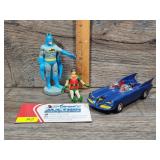 Vintage Corgi Batmobile /w Batman & More