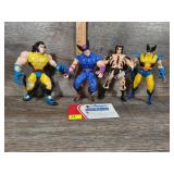 Marvel X-Men Wolverine Action Figure Lot (4)