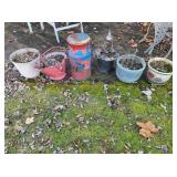 Vintage Milk Can, Ash Bucket & Pots