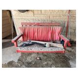 Wood Porch Swing & Wind Chimes