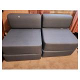Pair Folding Sleeper Chairs